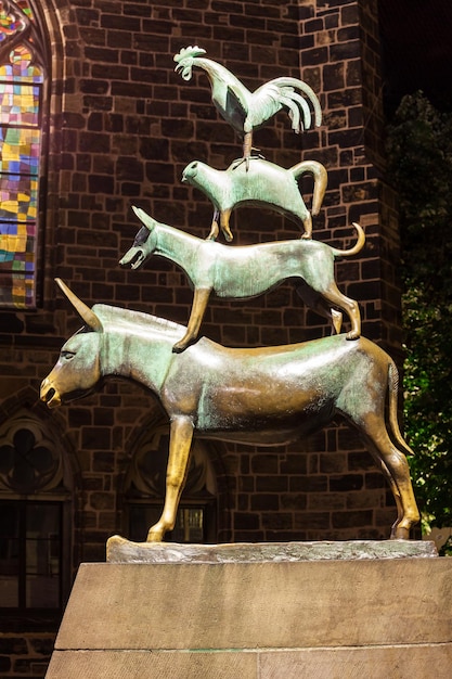 Statue der Bremer Stadtmusikanten Deutschland