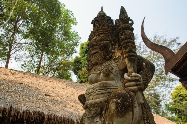 Statue des Dämons in Chiang Rai