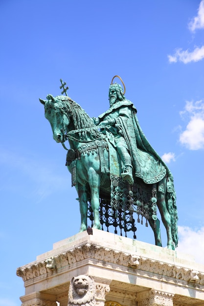 Statue des Heiligen Stephan in Budapest, Ungarn