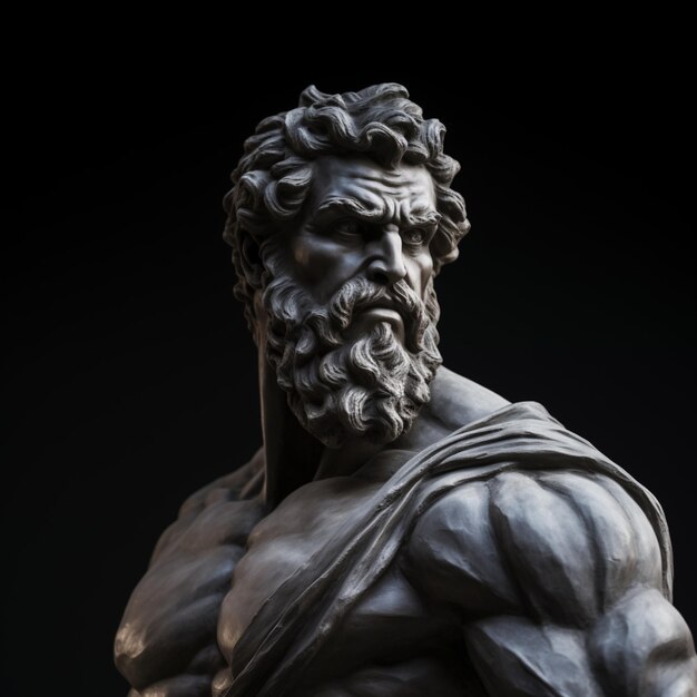 Statue des stoischen Mannes Starker stoischer Mann