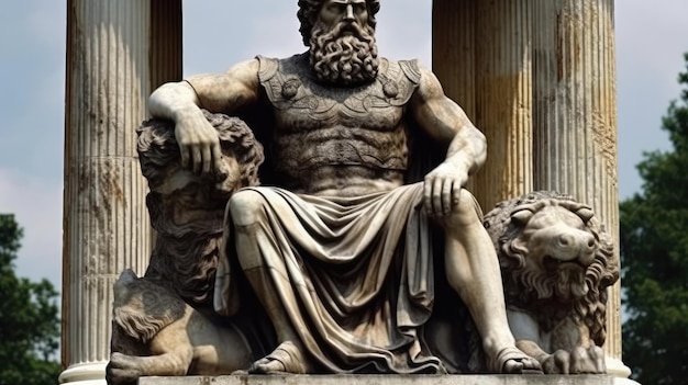 Statue des Zeus bei Olympia