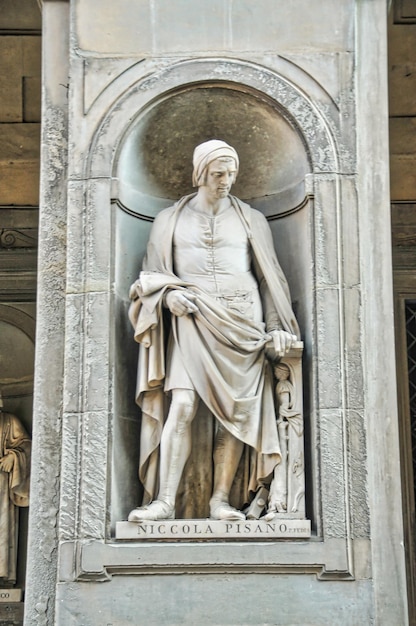 Foto statue in der stadt florenz in italien europa