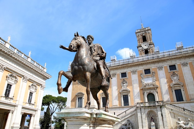 Statue Marco Aurelio in Rom Italien