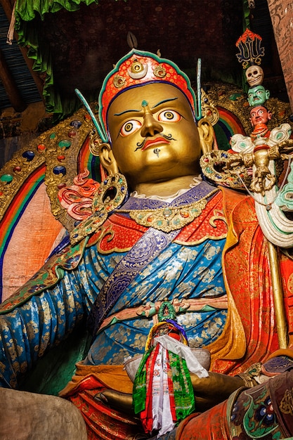 Statue von Guru Padmasambhava, Ladakh, Indien