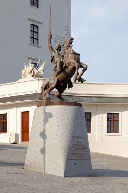 Statue von svatopluk i. in bratislava