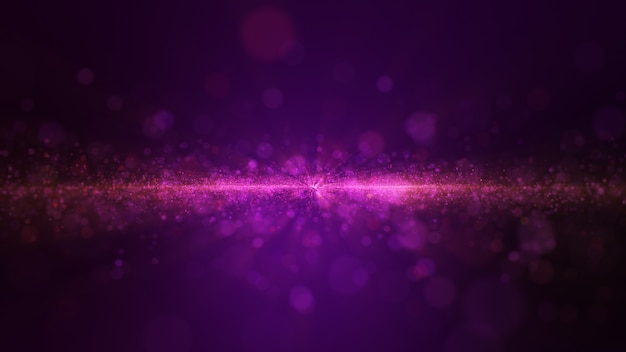 Staubpartikelfunkeln des purpurroten Glühens funkt abstrakten Hintergrund für Feier.
