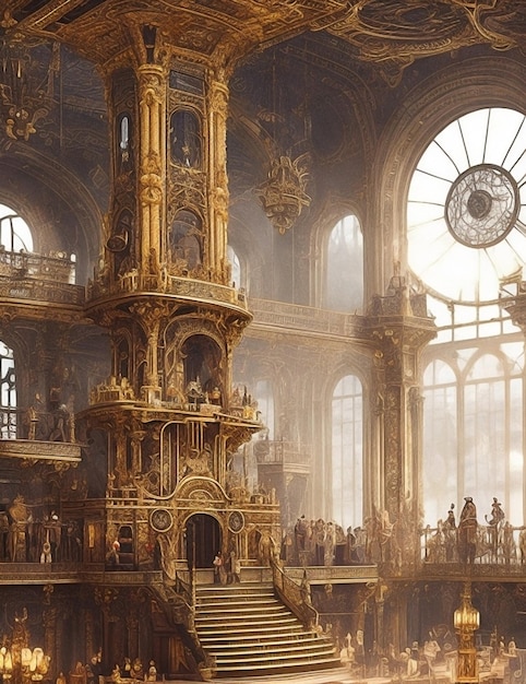 Steam punk Versailles Ballroom