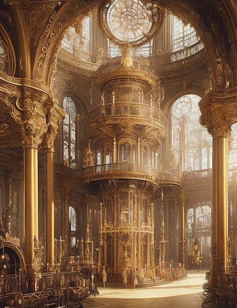 Steam punk Versailles Ballroom