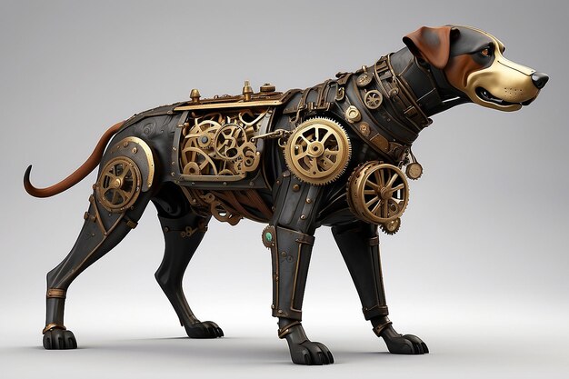 Foto steampunk-hund