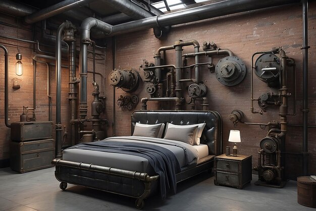 Foto steampunk-industrie-dekor