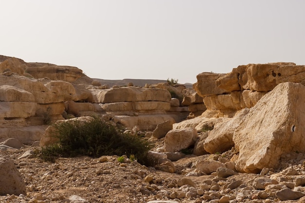 Steinbrocken in der Judäischen Wüste in Israel