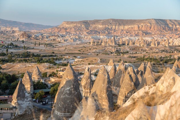 Steinformationen in Kappadokien der Standort ist jetzt Teil des Nationalparks Göreme Türkei