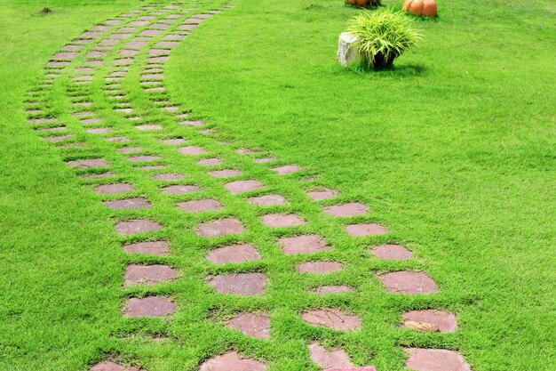 Steingangsweg im Garten