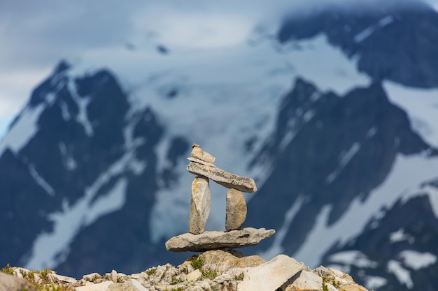 Steinhaufen genannt Steinhaufen im Hochgebirge