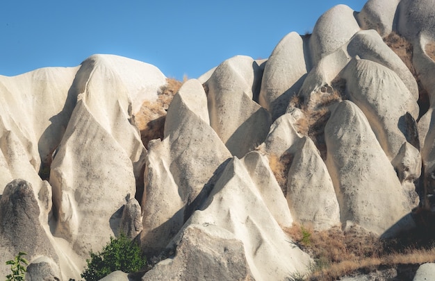 Steinige Berge von Kappadokien in der Türkei