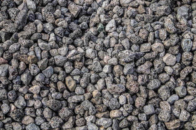 Steinkies auf einer Baustelle als Hintergrundtextur