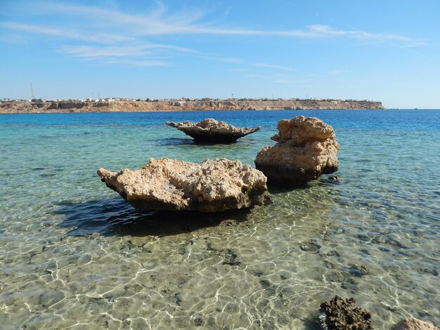 Steinstruktur am Roten Meer in Ägypten