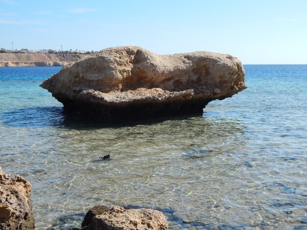 Steinstruktur am Roten Meer in Ägypten