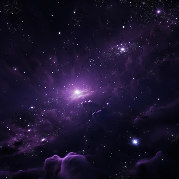 Stellar Beauty enthüllt die schwarz-violette Galaxie in 32K HD mit Nahaufnahmen von drei zufälligen Sternen