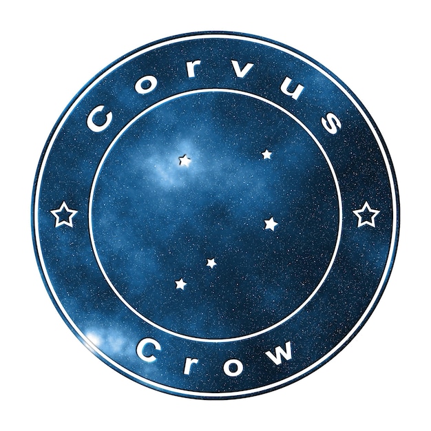 Sternbild Corvus Sternhaufen Sternbild Krähe