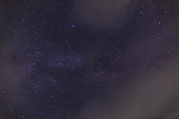 Sternenhimmel auf dem See Nachtlandschaft Himmel mit Wolken