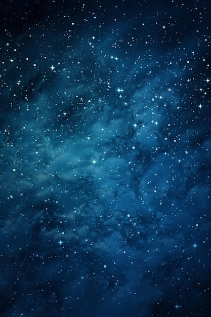 Sternenreicher Nachthimmel mit einem hellblauen, mit Sternen gefüllten Himmel