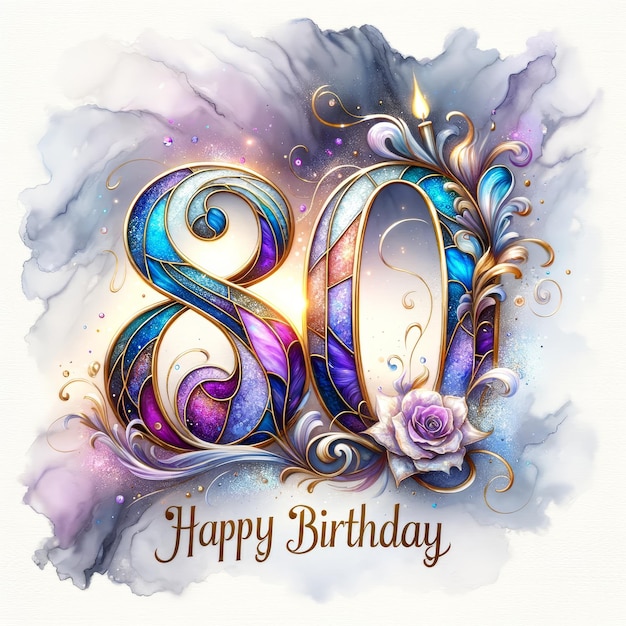 Sterniger 80. Geburtstag mit Kerzen- und Nebelkunst
