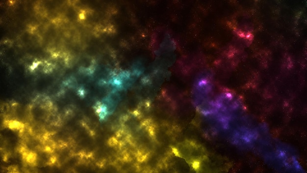 Sternpartikelbewegung auf schwarzem Hintergrund, Sternenlichtnebel in der Galaxie im Universum Weltraumhintergrund