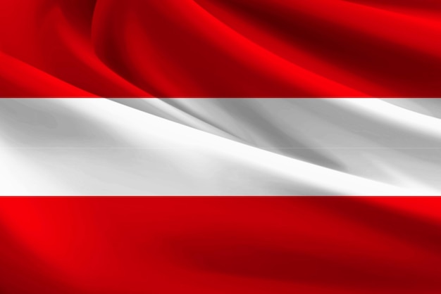 Österreich-Flagge gefaltet