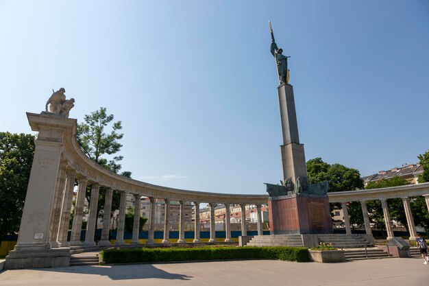 Österreich Wien 19. Juni 2023 Denkmal für die Helden der Roten Armee in Wien auf dem Schwarzenbergplatz