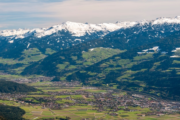 Österreichische Alpen bei Innsbruck, Tirol, Österreich am 18. Oktober 2012.