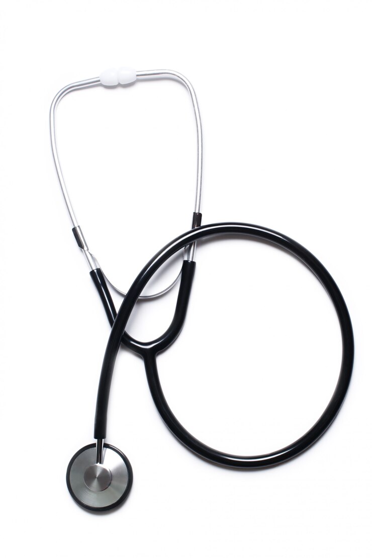 Foto stetoscope getrennt auf weiß
