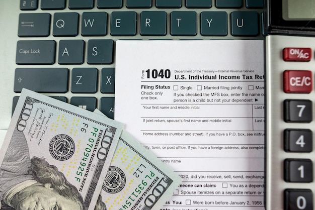 Steuerformular 1040 US Einkommensteuererklärung für Einzelpersonen