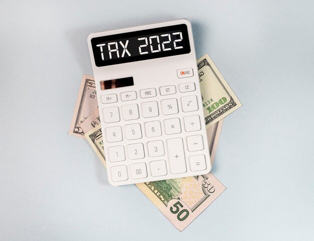 Steuerrechner und Geldbesteuerung und Berechnungskonzept