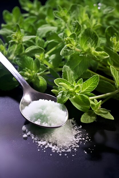 Stevia sustituto saludable de la dieta para el azúcar concepto de edulcorante orgánico natural antidiabético edulcorantes no glucémicos jarabe de azúcar Stevia jarabe de arce miel de agave sin concepto de azúcar