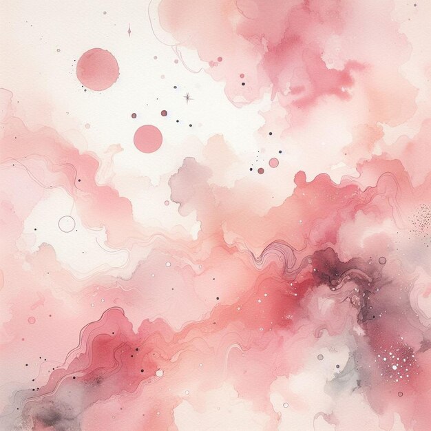 Ästhetischer Ombre rosa Aquarell-Hintergrund abstrakter Stil