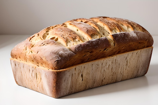 Ästhetisches Fotoshooting des Brotprodukts mit isoliertem Hintergrund, KI-generiertes Bild