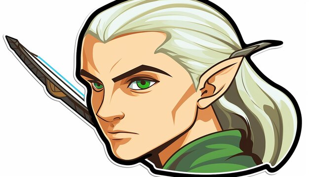 Sticker para la cara de las legolas