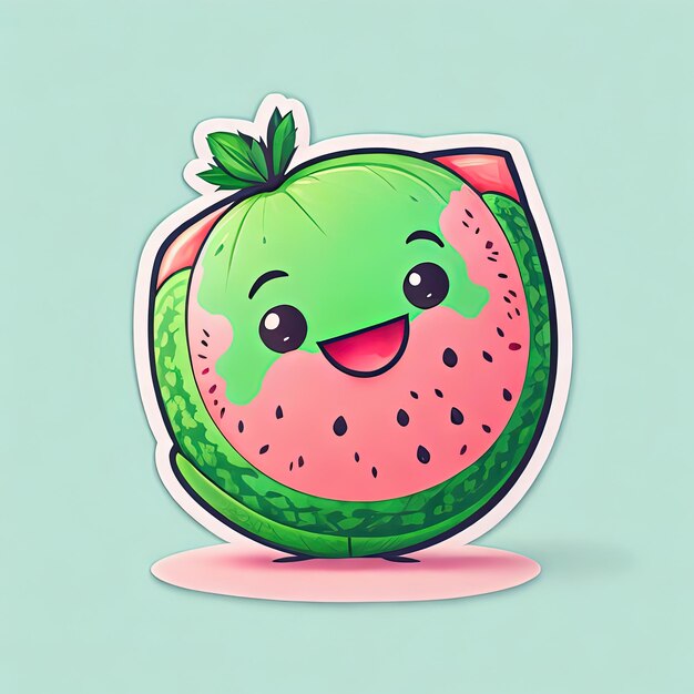 Foto sticker delights cactus cub iconos de frutas de café y magia del logotipo
