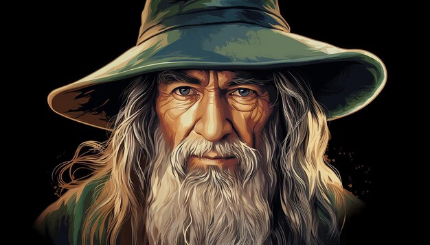 Foto sticker de gandalf (en inglés)