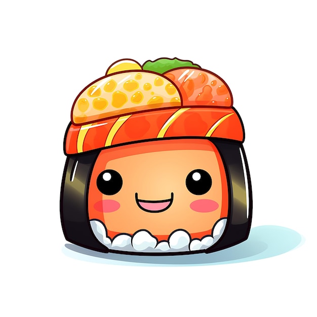 Foto stickers de sushi bonitos para amantes de sushi adicione um toque de kawaii aos seus itens pessoais