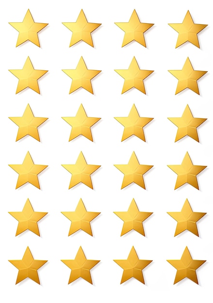 Stickers de estrellas doradas