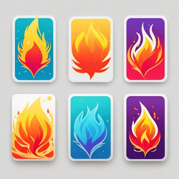 Stickers de fuego