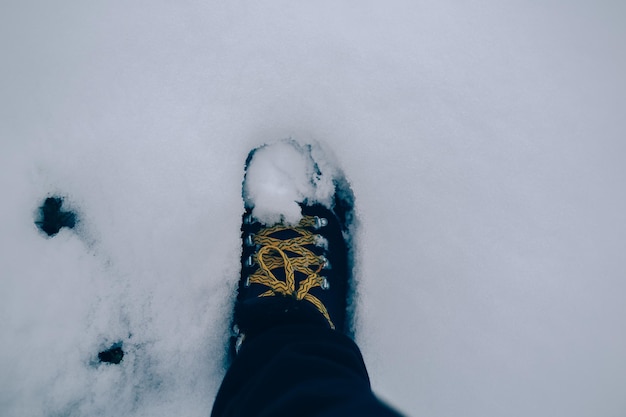 Stiefel im Schnee