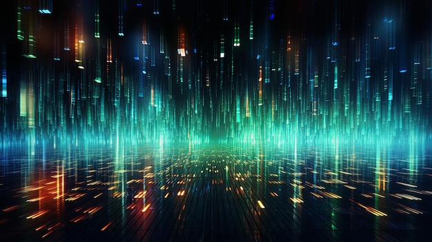 Stil des Cyberpunks Abstrakte futuristische Tapeten