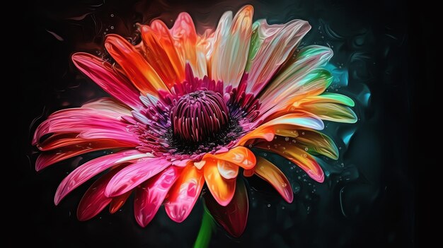 Foto stilabstrakt gerbera gänseblume