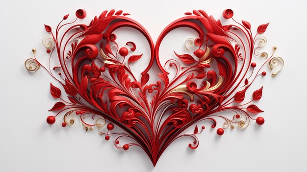 Foto stilisiertes herz für den valentinstag