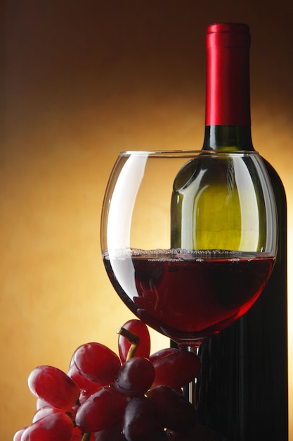 Stillife com vinho tinto