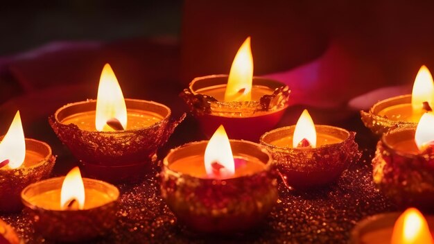 Foto stillleben für die diwali-feier