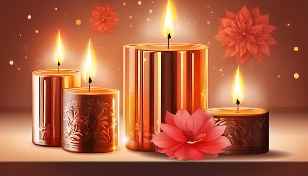 Stillleben für Diwali-Arrangement